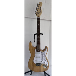 Eric Clapton signed and inscribed with lyrics one of a kind Stratocaster Huntington full size electric guitar signed with proof