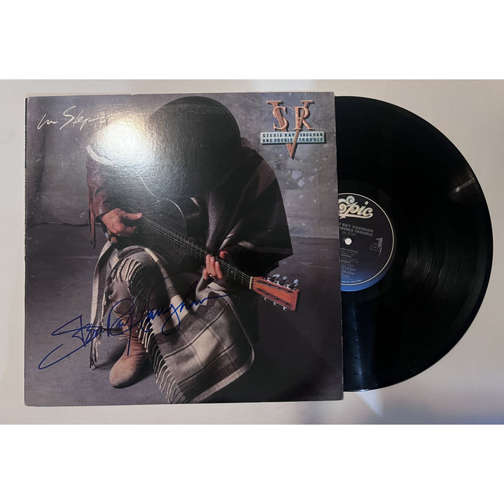 Stevie Ray Vaughan original LP signed with proof