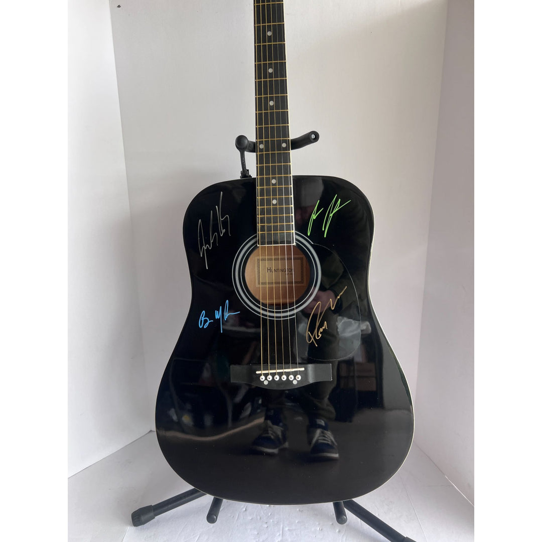 matchbox twenty one of a kind acoustic guitar signed