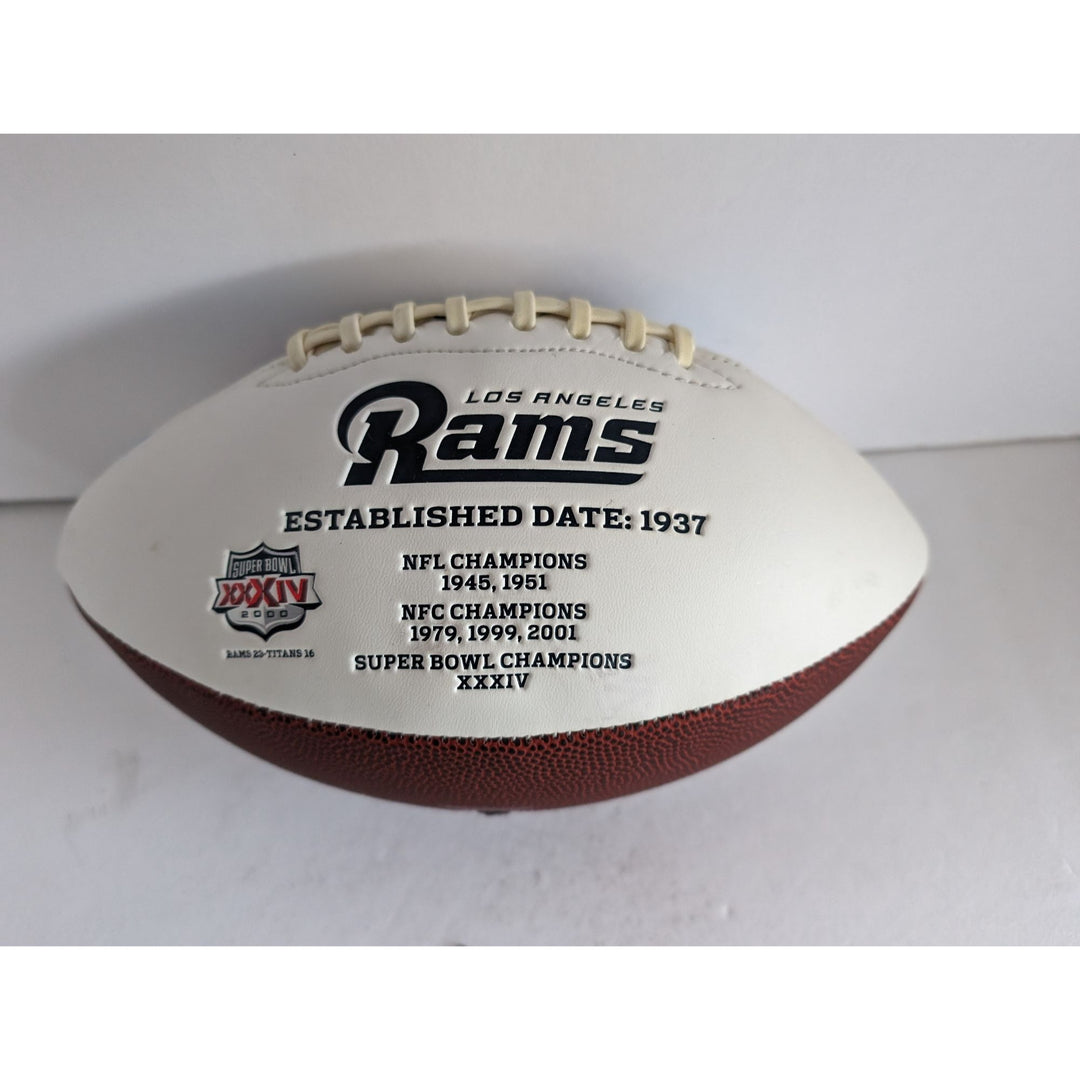 Los Angeles Rams Sean McVay Aaron Donald Todd Gurley Robert Woods Jared Goff signed football