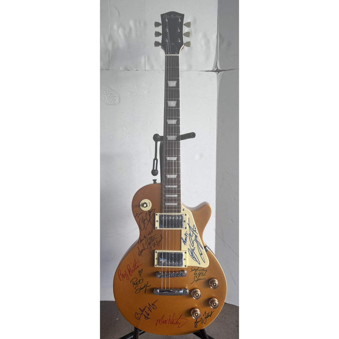 Bruce Springsteen Clarence Clemons Stevie Van Zant and the E Street Band Les Paul Electric guitar signed with proof