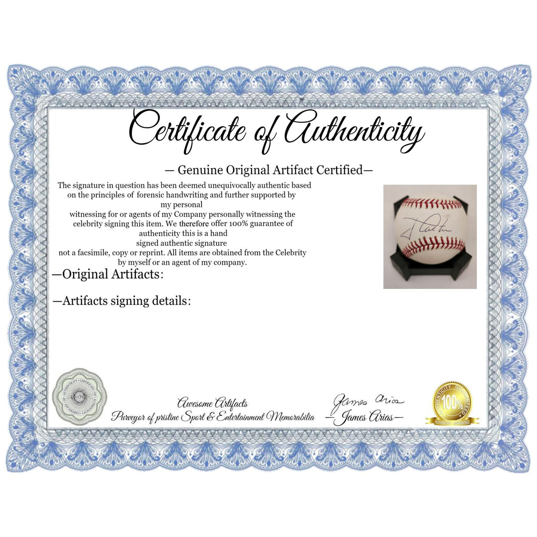 Jimmy Carter president of the United States Rawlings MLB baseball signed with proof