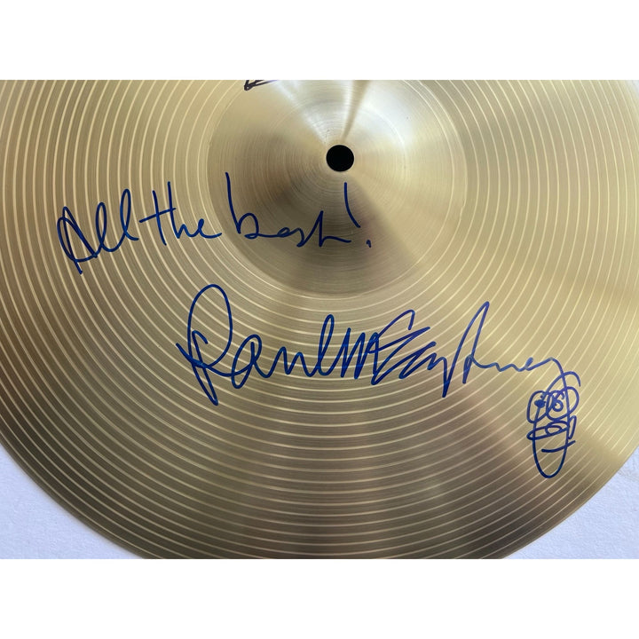 Paul McCartney and Ringo Starr The Beatles 18-in cymbal signed with proof