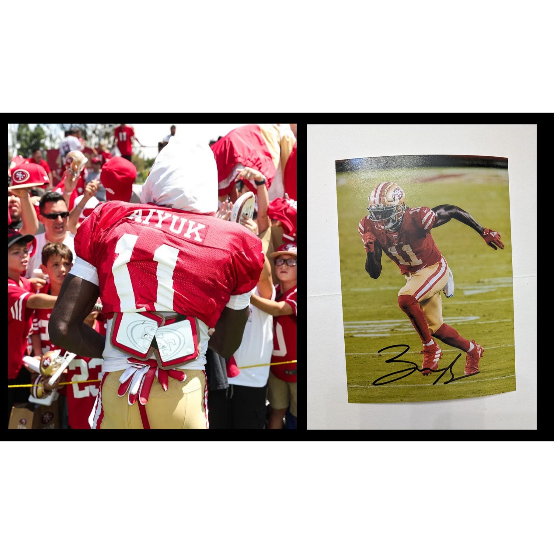 Brandon Aiyuk San Francisco 49ers 5x7 photo signed with proof