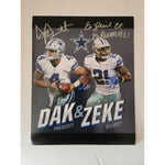 Load image into Gallery viewer, Dak Prescott and Ezekiel Elliott 8x10 photo sign with proof
