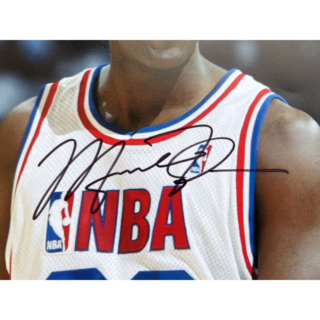 Michael Jordan Kobe Bryant 16x 20 photo signed with proof