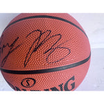 Load image into Gallery viewer, Jaylen Brown, Kristaps Porzingis Boston Celtics Spalding full size basketball signed with proof
