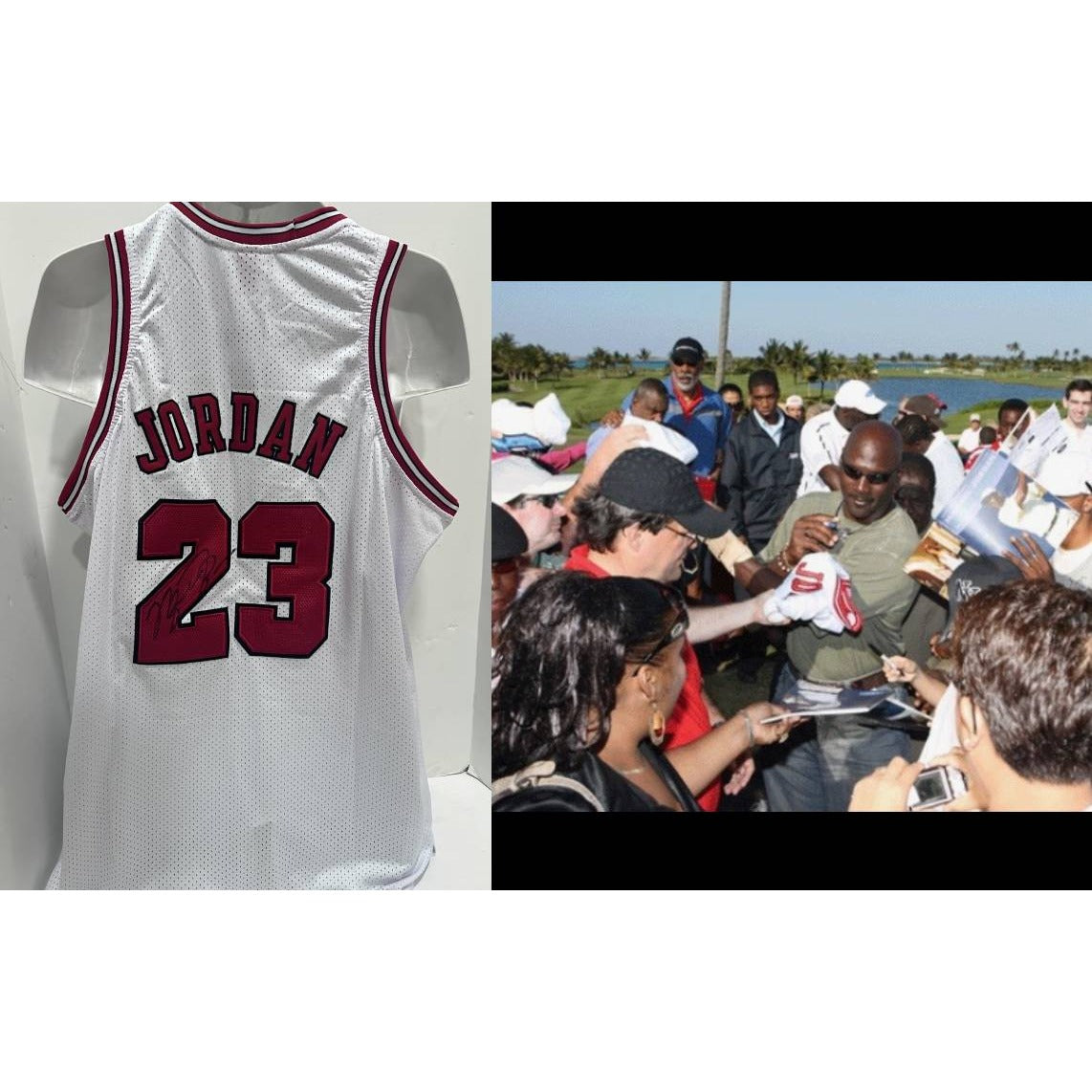 Michael Jordan 1996-1997 Chicago Bulls game model jersey signed with proof