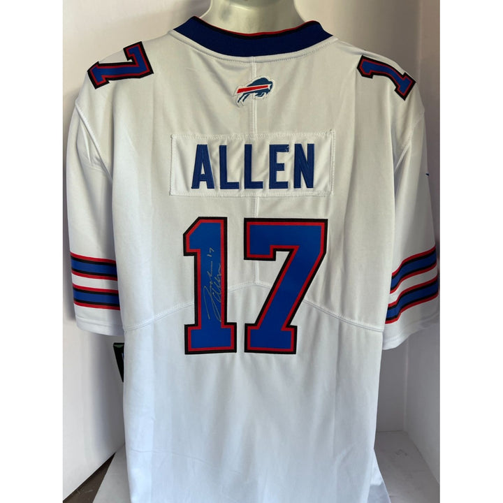 Josh Allen Buffalo Bills white Nike size large game model jersey signed with proof