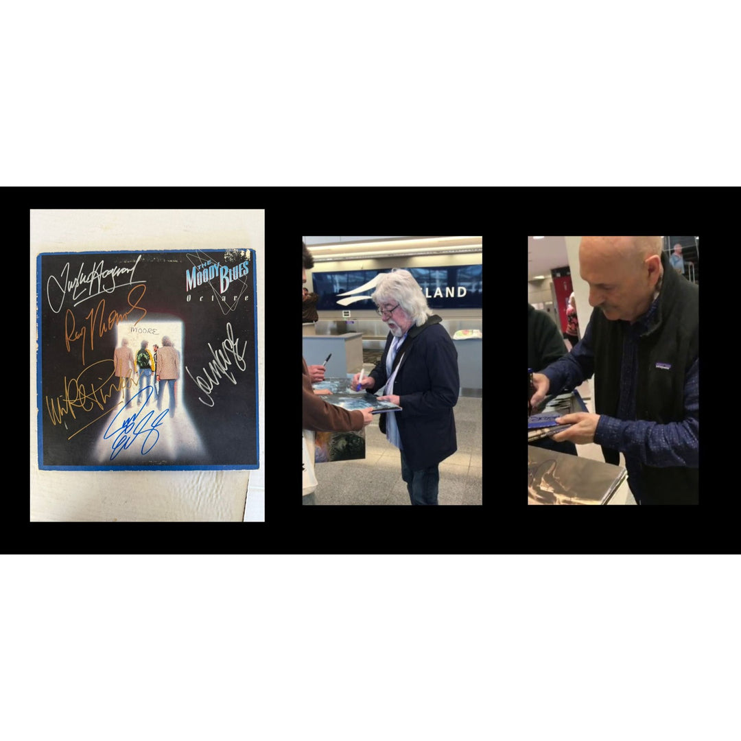 The Moody Blues "Octave" original album LP signed with proof.