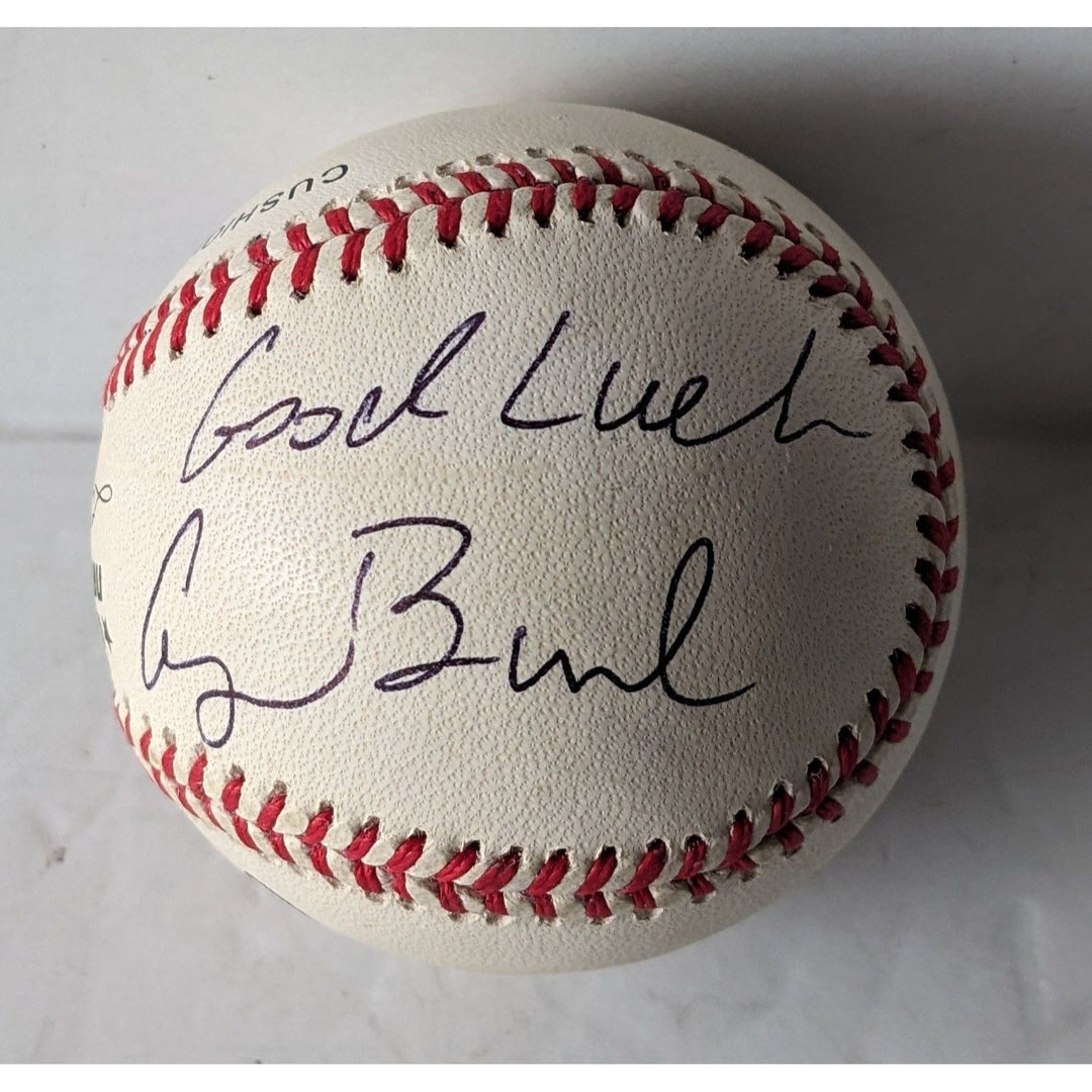 George H. W. Bush  US President Rawlings official MLB baseball signed with proof and free display case