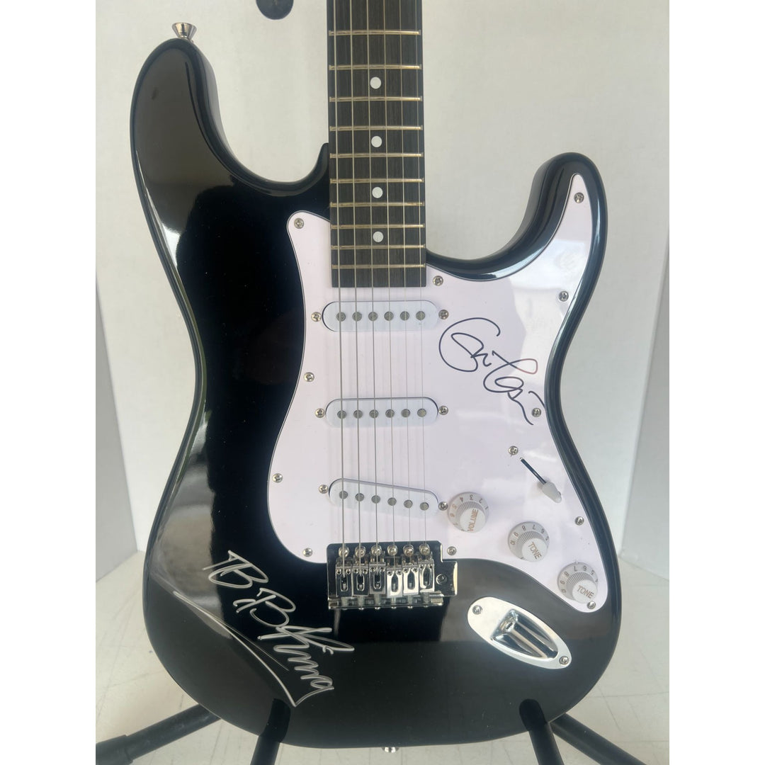 Eric Clapton and Riley "BB" King stratocaster electric guitar signed with proof