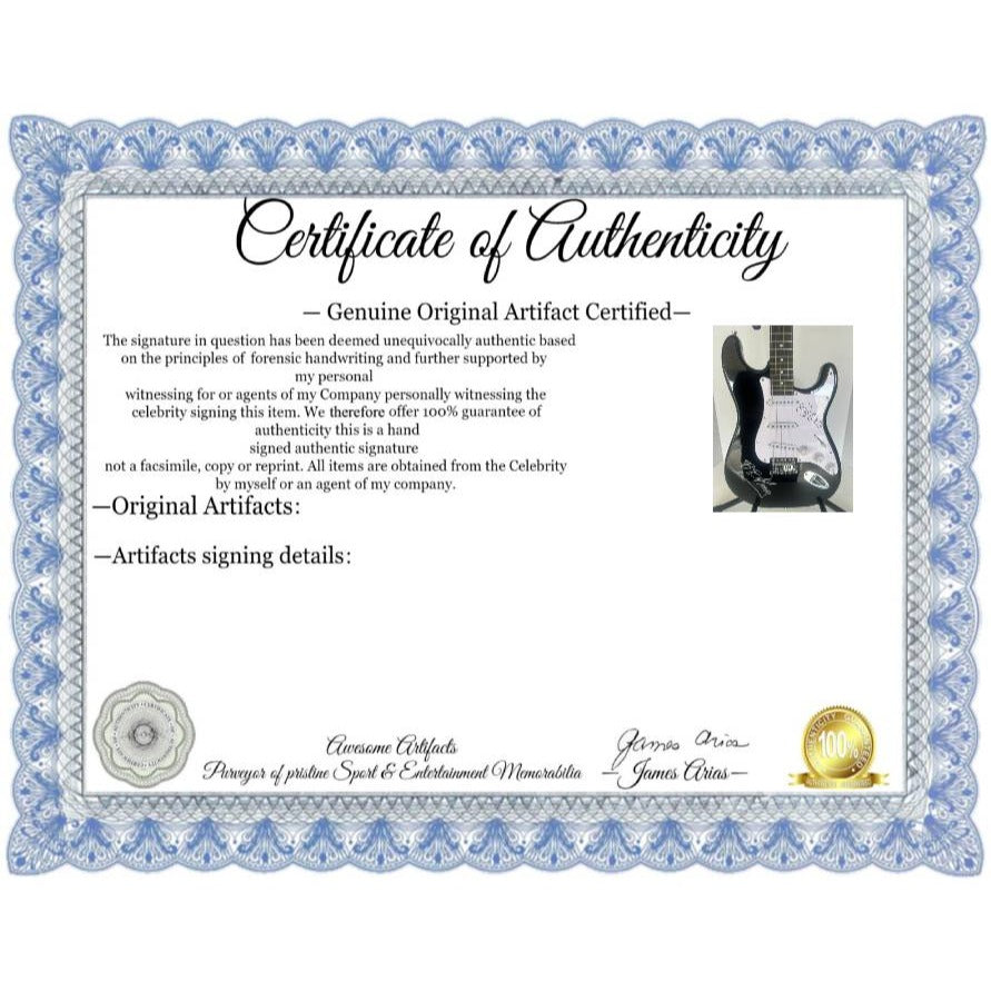 Eric Clapton and Riley "BB" King stratocaster electric guitar signed with proof