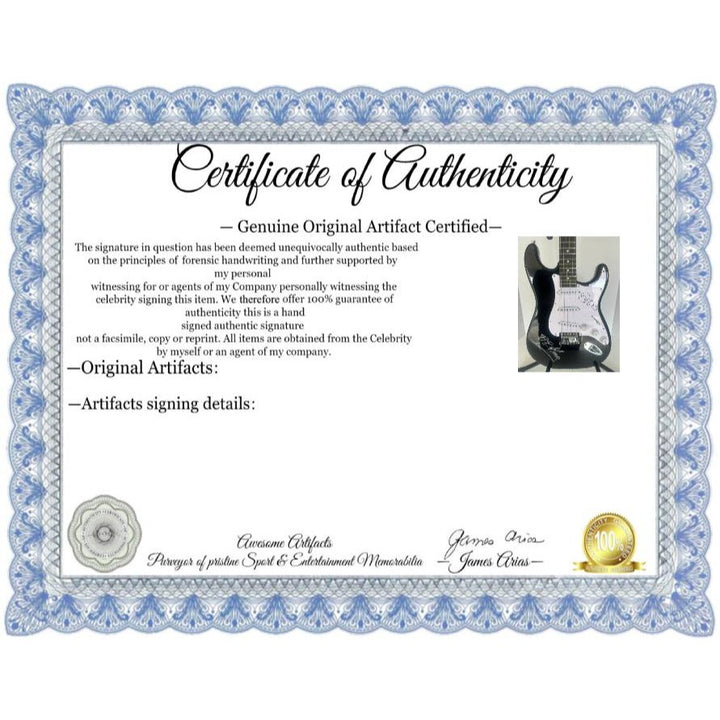 Eric Clapton and Riley "BB" King stratocaster electric guitar signed with proof