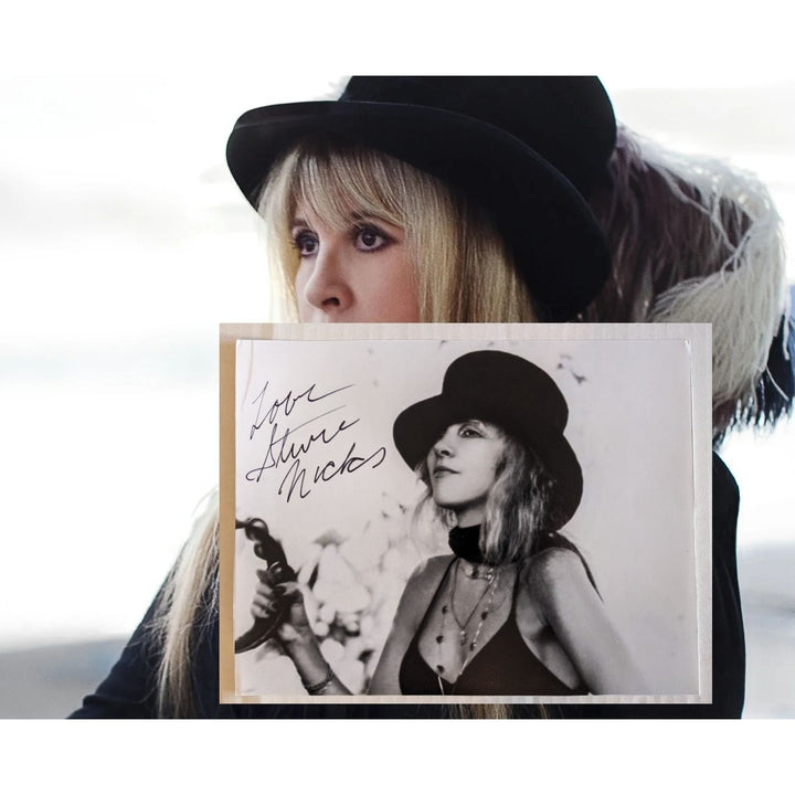 Stevie Nicks Fleetwood Mac 8x10 photo signed with proof