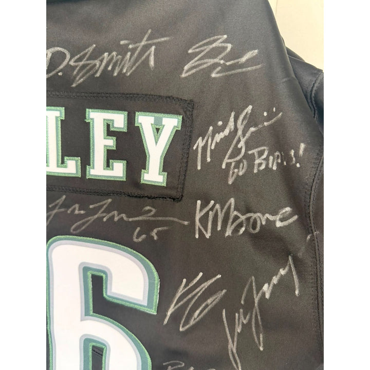 Saquon Barkley Philadelphia Eagles Superbowl XIL game model jersey team signed (45 plus signed) with proof.