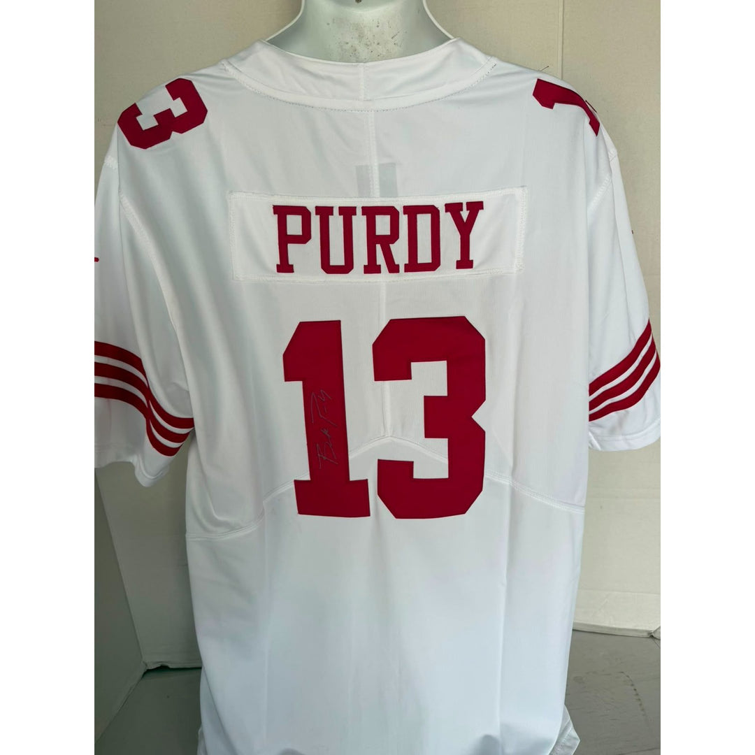 Brock Purdy San Francisco 49ers game model jersey signed with proof.