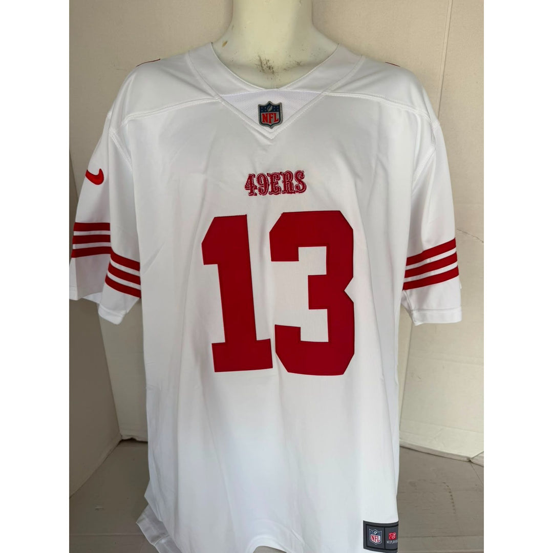 Brock Purdy San Francisco 49ers game model jersey signed with proof.