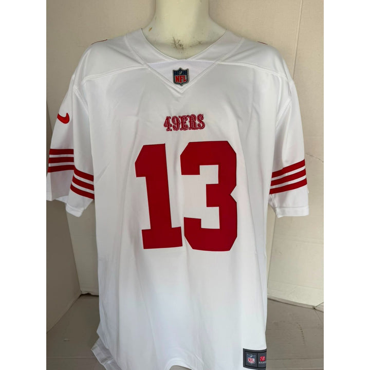 Brock Purdy San Francisco 49ers game model jersey signed with proof.