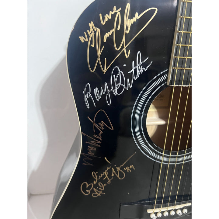 Bruce Springsteen Clarence Clemons and The E Street Band 39'' acoustic guitar signed  with proof