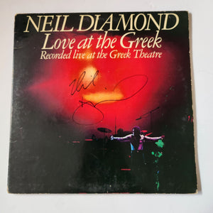 Neil Diamond Love at the Greek LP signed with proof