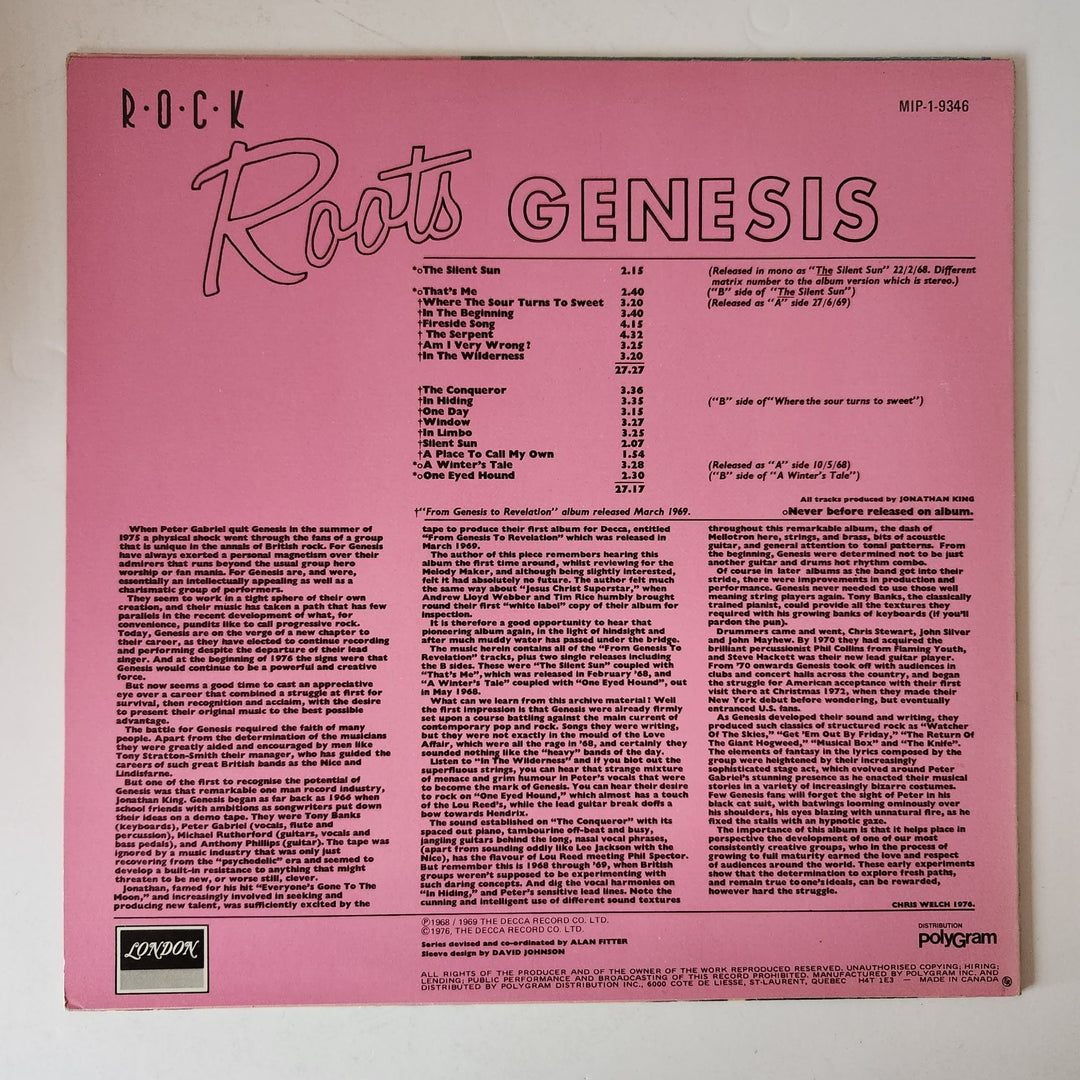 Genesis Roots LP Phil Collins Tony Banks Mike Rutherford signed with proof