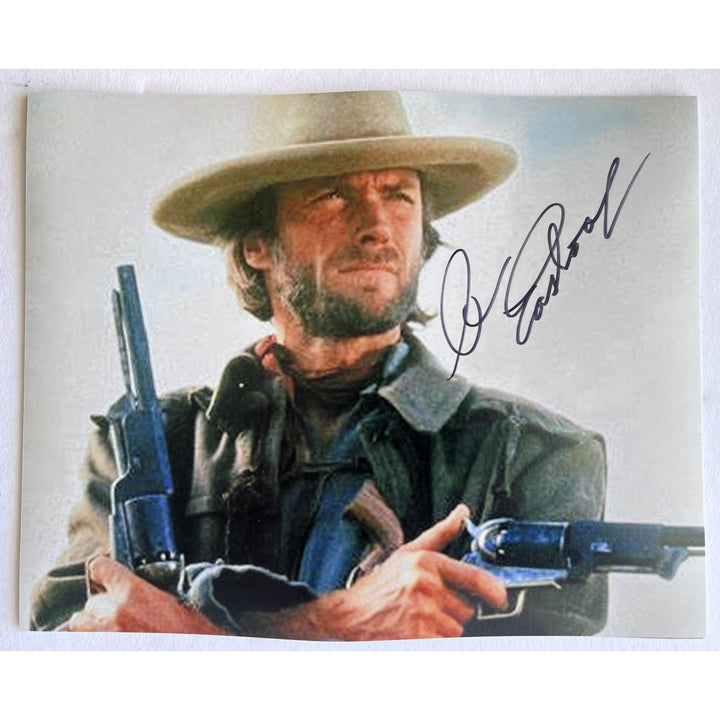 Clint Eastwood 8 x 10 photo signed  with proof