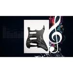 Load image into Gallery viewer, Staind Band stratocaster Electric-Guitar-Pickguard Aaron Lewis, Johnny April, Mike Mushok, Sal Giancarelli signed with proof
