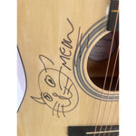 Load image into Gallery viewer, Ed Sheeran signed with sketch one of a kind full size acoustic guitar signed with proof
