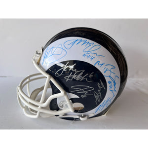 Los Angeles Rams 2018 NFC champions team signed helmet signed with proof