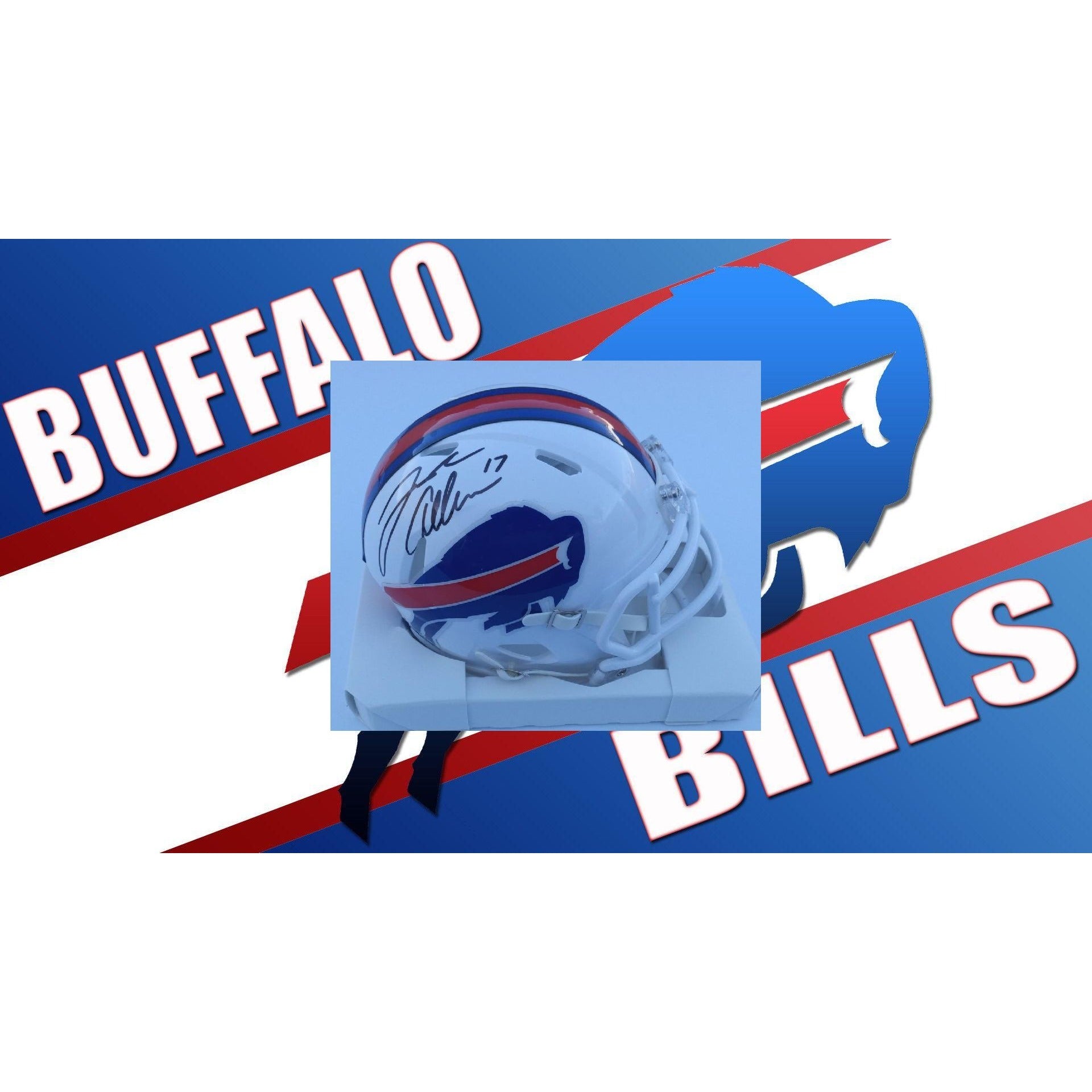 Someone Created A Helmet With The Josh Allen Buffalo Logo