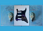 Load image into Gallery viewer, Glenn Frey, Joe Walsh, Don Henley, Don Felder, Randy Meisner The Eagles Fender Stratocaster guitar pickguard signed with proof
