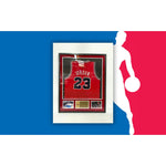Load image into Gallery viewer, Michael Jordan 1984 Chicago Bulls size 2x game model Jersey signed with proof
