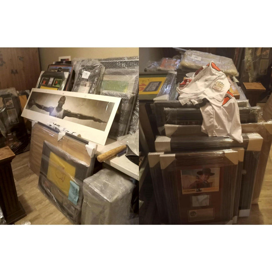 Michael Jordan, Larry Bird, Chuck Daly 1992 Dream Team MASTER SET DREAM TEAM 1991 SKYBOX USA basketball cards signed and framed 24x36 with proof - Awesome Artifacts