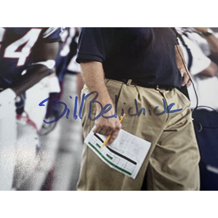 Bill Belichick and Tom Brady 16 x 20 New England Patriots photo signed with proof