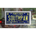 Load image into Gallery viewer, Sylvester Stallone Rocky Balboa original Southpaw licence plate signed with proof
