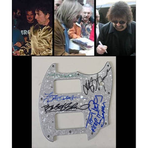 Traveling Wilbury's  Roy Orbison Bob Dylan Tom Petty Jeff Lynne George Harrison pickguard signed with proof