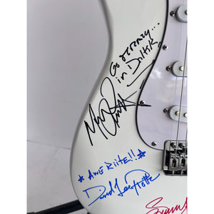 Van Halen Eddie Alex Sammy David Lee Stratocaster Huntington electric guitar signed with proof