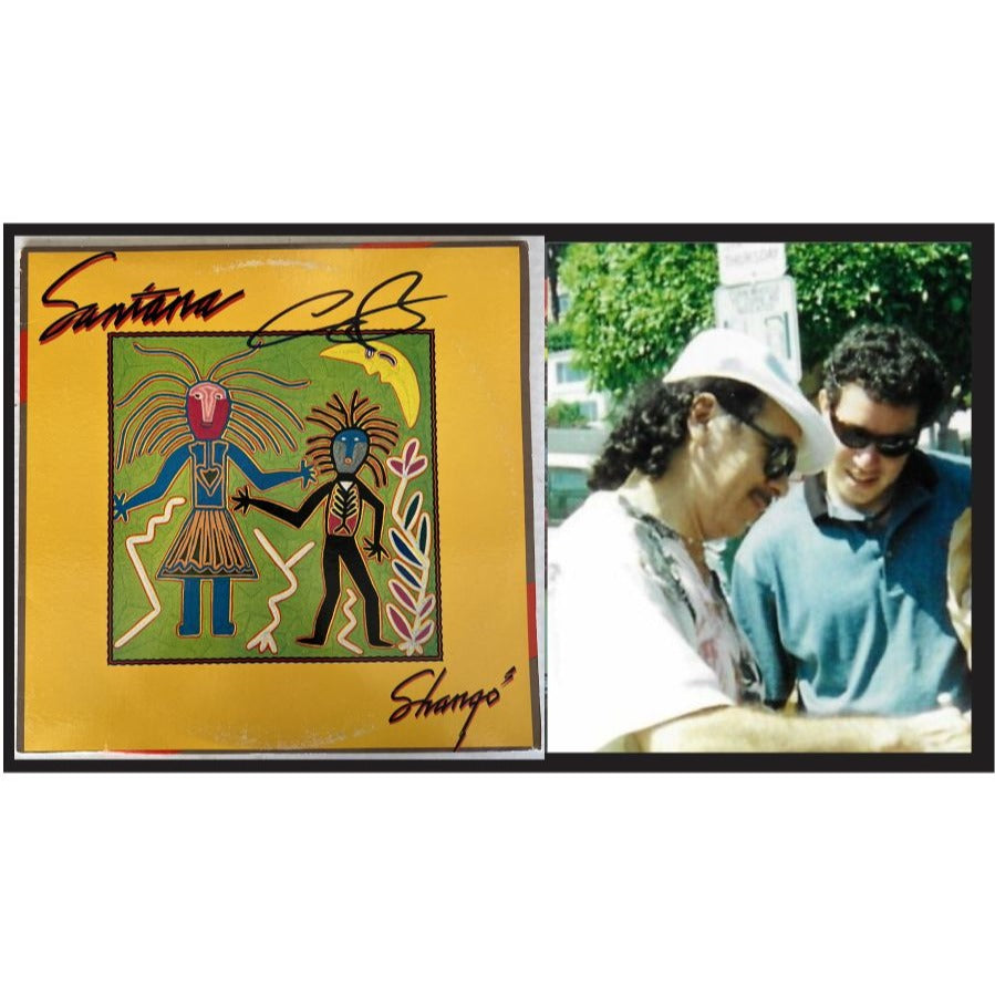 Carlos Santana Shango LP signed with proof