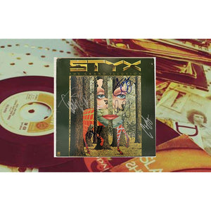 Styx Tommy Shaw James Young autographed LP