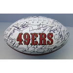 Load image into Gallery viewer, San Francisco 49ers 2023/24 Brock Purdy George Kittle Christian McCaffrey Deebo Samuel full size football team signed
