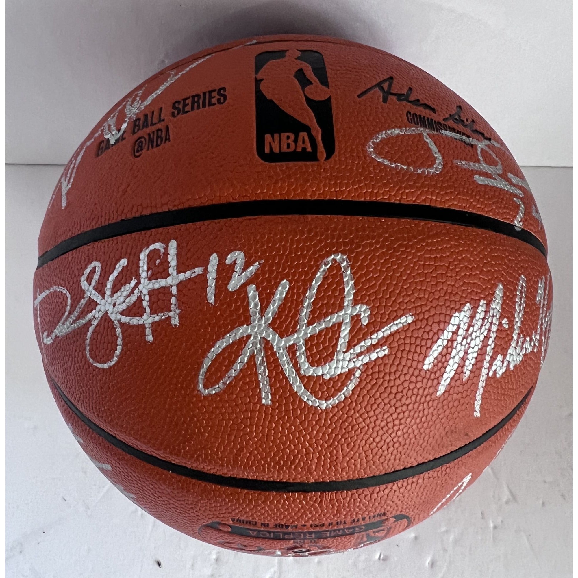 LeBron James Paul George Kevin Durant Carmelo Anthony 2020 Team USA Spalding full size Adams Stern basketball