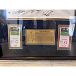 Load image into Gallery viewer, USA 1999 Ryder Cup pin flag framed 28x31 and signed with proof Phil Mickelson Payne Stewart complete team
