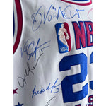 Load image into Gallery viewer, Michael Jordan 1993 All-Star Game Jersey signed by 20 NBA legends Kobe Bryant Tim Duncan Yao Ming with proof
