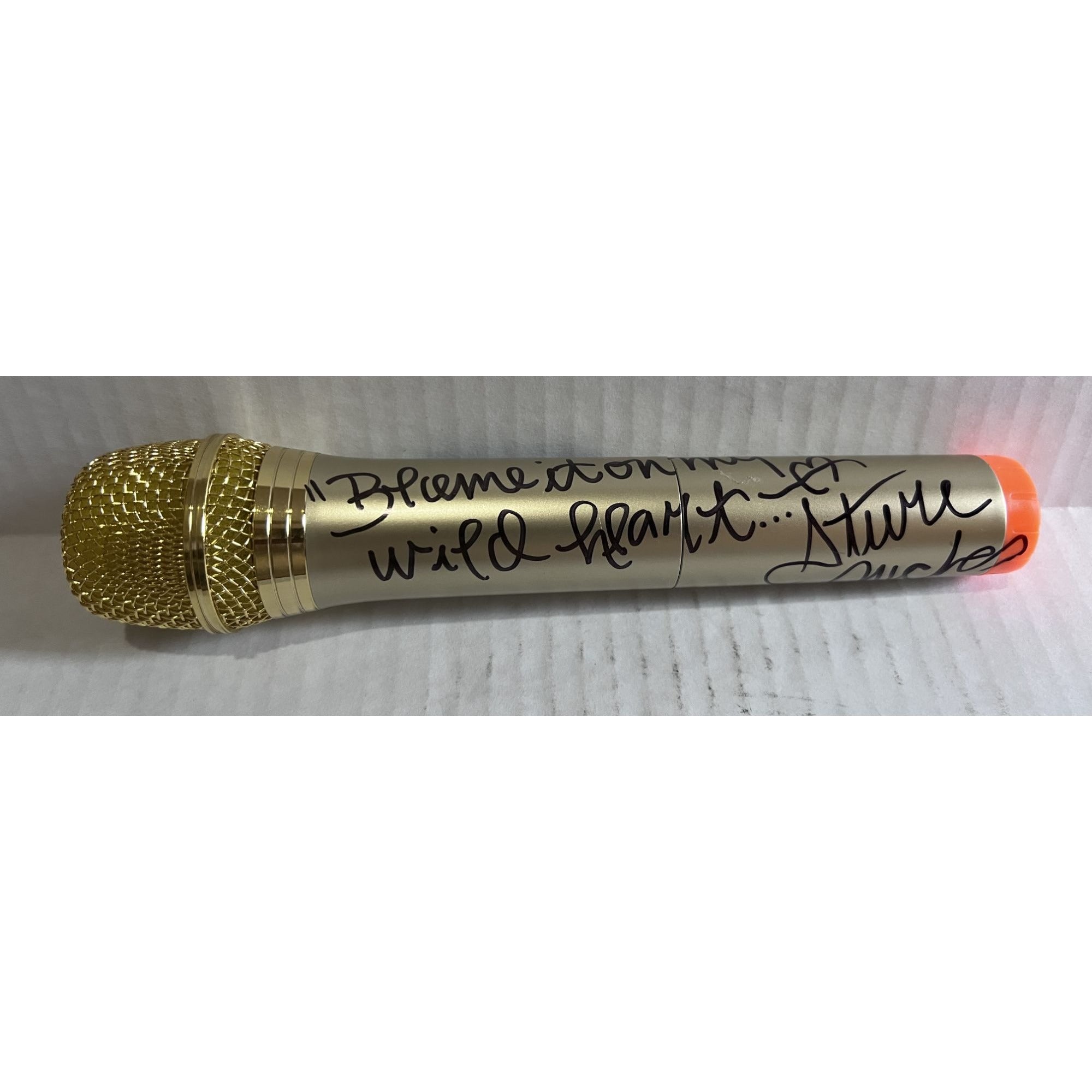 Stevie Nicks Fleetwood Mac microphone signed with proof