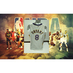 Load image into Gallery viewer, Kobe Bryant number 8 vintage Los Angeles Lakers jersey Nike size extra large poor condition signed with proof
