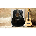 Load image into Gallery viewer, Kenny Rogers and Dolly Parton full size acoustic guitar signed with proof
