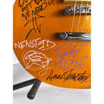 Load image into Gallery viewer, Metallica James Hetfield Kurt Hammet Robert Trejillo Lars Ulrich David Mustaine Jason newstead Les Paul full size electric guitars signed w
