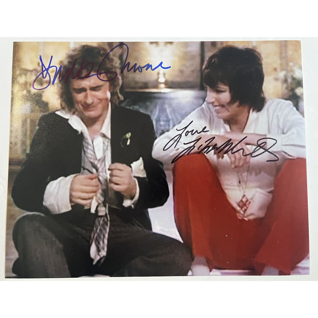 Arthur Dudley Moore and Liza Minnelli 8 x 10 photo signed with proof