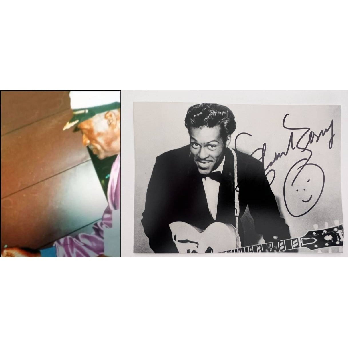 Chuck Berry 5x7 photo signed with proof